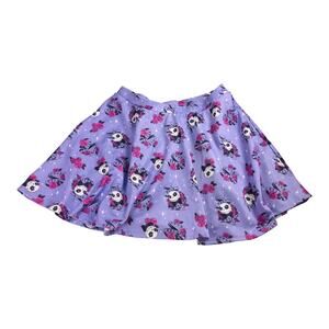 3884 NIGHTMARE Skirt Womens XL Goth Halloween Skater Stretch Pockets Altcore